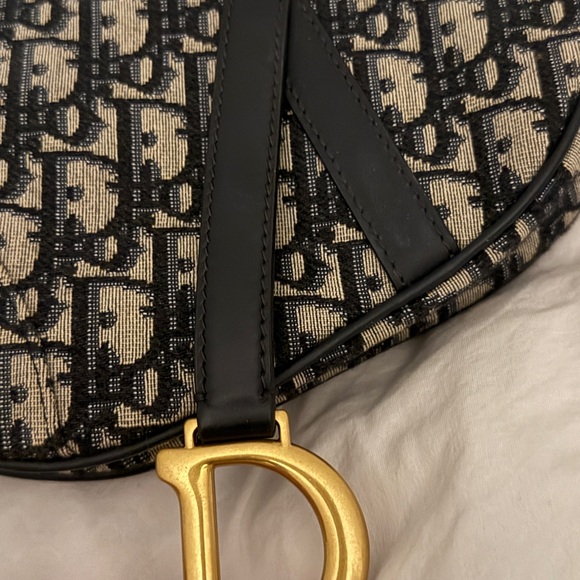 Dior Black Mini Saddle Bag - Picture 4 of 6